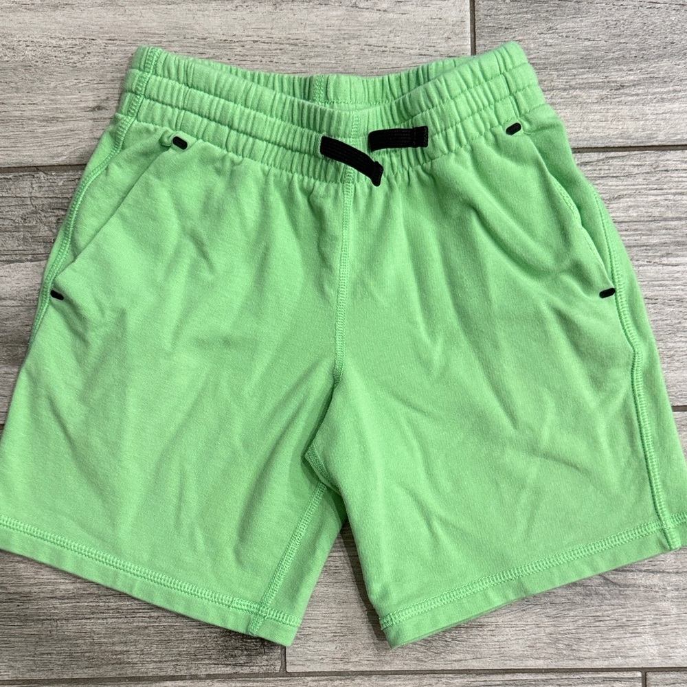 Boys Athletic Drawstring Shorts - Light Green